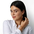 thumbnail image 5 of Love Knot Stick Drop Stud Earrings in 14K Gold, 5 of 6