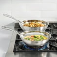 thumbnail image 2 of Cuisinart 2-Piece Stainless Steel 8” & 10” Skillet Set, 2 of 2
