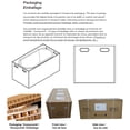 thumbnail image 10 of Left or Right Corner Freestanding Bath Tub and Shower Finnley 59‑in Acrylic Soaking Bathtub in White High‑Gloss, 10 of 10
