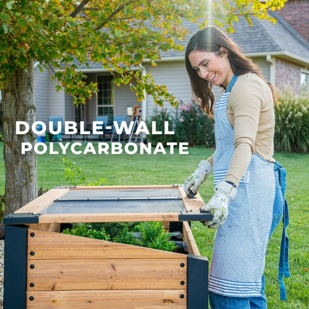 Backyard Discovery 4' x 2' Mini Greenhouse with Temp-Activated Lid
