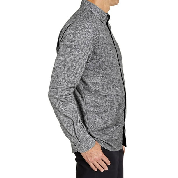 sam's club men's dress shirts Lands' End Men's Long Sleeve Linen Blend Shirt