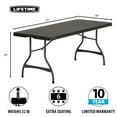 thumbnail image 2 of Lifetime Black 6' Nesting Table. Commercial, 2 of 17
