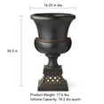 thumbnail image 3 of Member's Mark 26.5" Lattice Urn Planter on Lighted Pedestal, 3 of 3