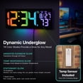 thumbnail image 4 of R.G.Bright LED Wall Clock with Outdoor Temperature and Under Glow, 4 of 9
