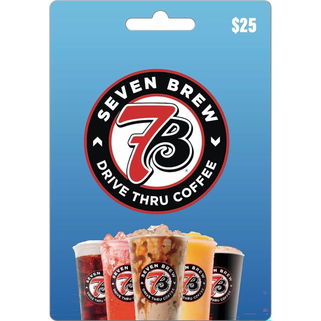 7 Brew $25 Physical Gift Card