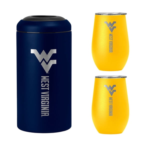 NCAA Stainless Steel Wine Chiller and Tumbler Set