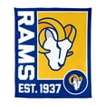 thumbnail image 1 of Logo Brands Los Angeles Rams 60"x70" Super Plush Blanket, 1 of 6