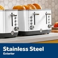 thumbnail image 6 of GE 2-Slice Stainless Steel Toaster with Extra-Wide Slots, 7 Shade Settings & Removable Crumb Tray, 6 of 7