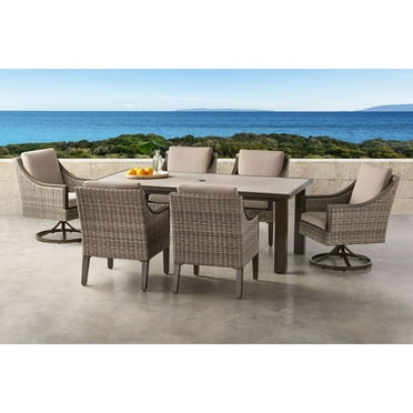 Member’s Mark St. Croix Dining Set with Sunbrella Fabric, 7pc