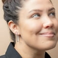 thumbnail image 4 of 1.96 CT. T.W. Round Cut Inside Out Diamond Hoop Earrings in 14K Gold, 4 of 5