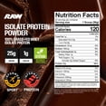 thumbnail image 2 of RAW 25g Grass Fed Whey Isolate Protein Powder, Dark Chocolate, 1.97 lbs., 2 of 8