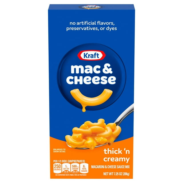 Kraft Thick 'n Creamy Mac & Cheese Macaroni and Cheese Dinner, 7.25 oz.