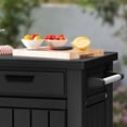 thumbnail image 6 of Keter Outdoor Grill Table, Buffet, Entertainment and Storage Cabinet w/ Drawers, Graphite Gray, 6 of 13