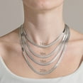 thumbnail image 7 of Italian Sterling Silver Herringbone Chain Necklace, 7 of 7