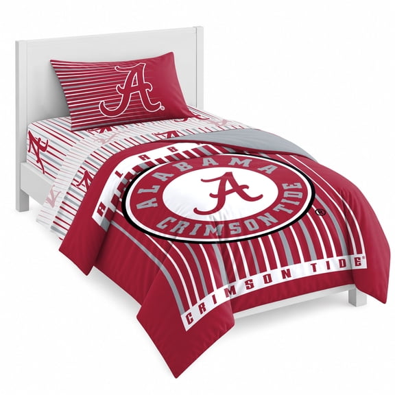 Logo Brands Alabama Crimson Tide Twin/Twin XL Bed-In-A-Bag Set