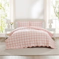 thumbnail image 1 of Hallmark Checkered Bliss 3-Piece Scalloped Quilt Set, Assorted Sizes, 1 of 5