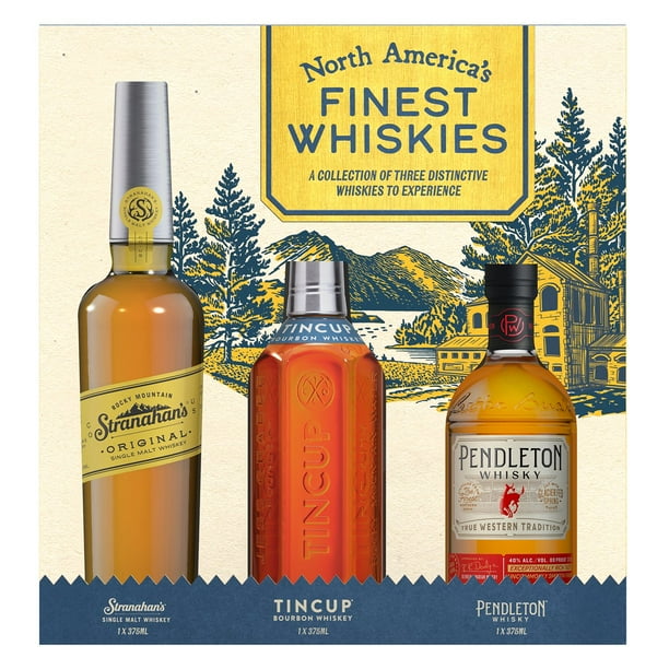 Premium American Whiskies セット　ミニボトル North American Whiskey Variety Pack, 375 ml, 3 pk. - Samsclub.com