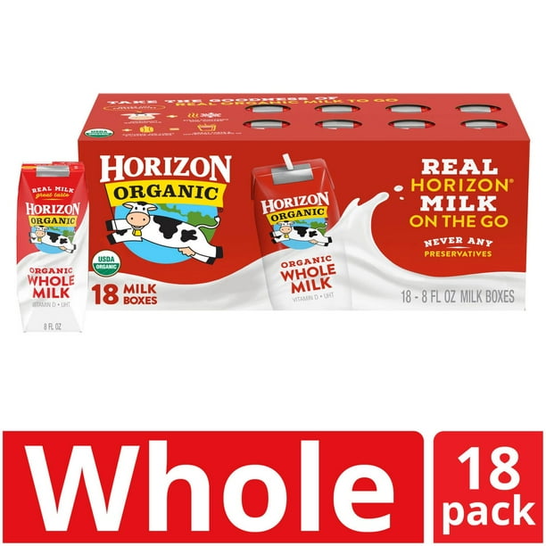 Horizon Organic Whole Milk, 8 fl. oz, 18 pk. - Samsclub.com