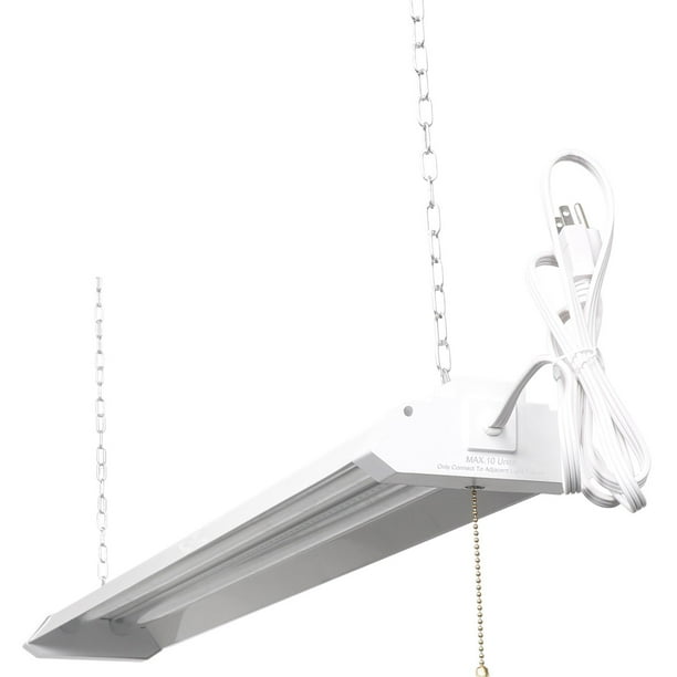 Honeywell 5000 Lumen 4' LED Metal Shop Light White Finish