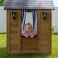 thumbnail image 9 of Backyard Discovery Mystic Cedar Wooden Kids Playhouse, 9 of 12