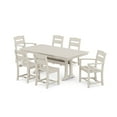 thumbnail image 3 of POLYWOOD Gulf Shores Farmhouse Trestle Dining Set, 7pc, 3 of 11