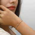 thumbnail image 5 of 2.06 CT. T.W. Round Cut Alternating Diamond Tennis Bracelet in 14K Gold, 5 of 6