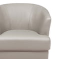 thumbnail image 2 of Belfield 100% Top Grain Leather Swivel Accent Chair, 2 of 8