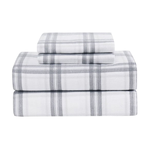 London Fog Plaid Flannel Sheets, Assorted Sizes