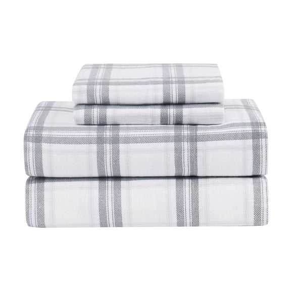 London Fog Plaid Flannel Sheets, Assorted Sizes