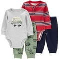thumbnail image 1 of Carter's Boys 4 Piece Bodysuit Pant Set, 1 of 11