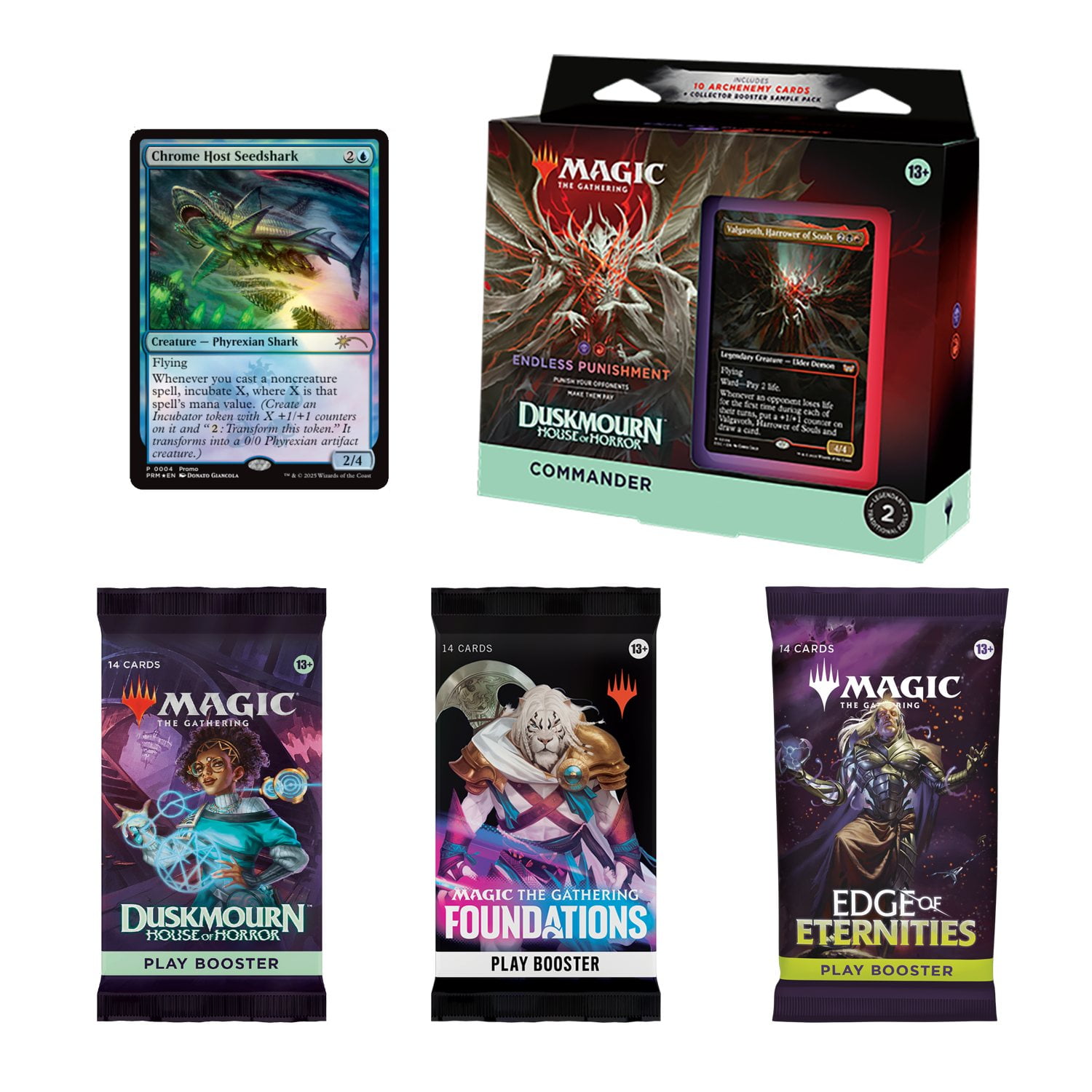 SAGA 紫コア 120個 ソウルコア 4個 未開封 Magic: The Gathering Duskmourn Haunts & Horrors Commander Pack