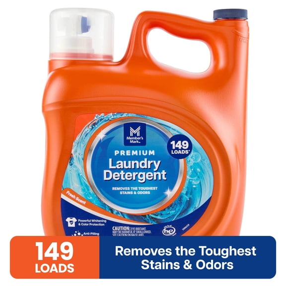 Member's Mark Premium Laundry Detergent, Fresh Scent, 149 loads, 200 fl. oz.