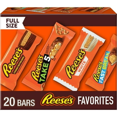 REESE'S Chocolate Peanut Butter Candy Dipped Graham Bears, 24 oz
