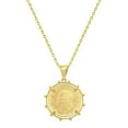 thumbnail image 1 of Replica Lira Coin Pendant Necklace in 14K Gold, 1 of 5