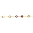 thumbnail image 3 of Multi Gemstone Station Necklace in 14 Karat Yellow Gold, 3 of 6