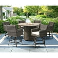 thumbnail image 1 of Member's Mark Breck Round High Fire Dining Set with Sunbrella Fabric, 7pc, 1 of 6