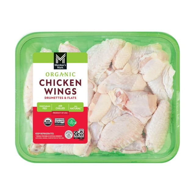 Member's Mark Organic Bone-In Chicken Wings, priced per pound