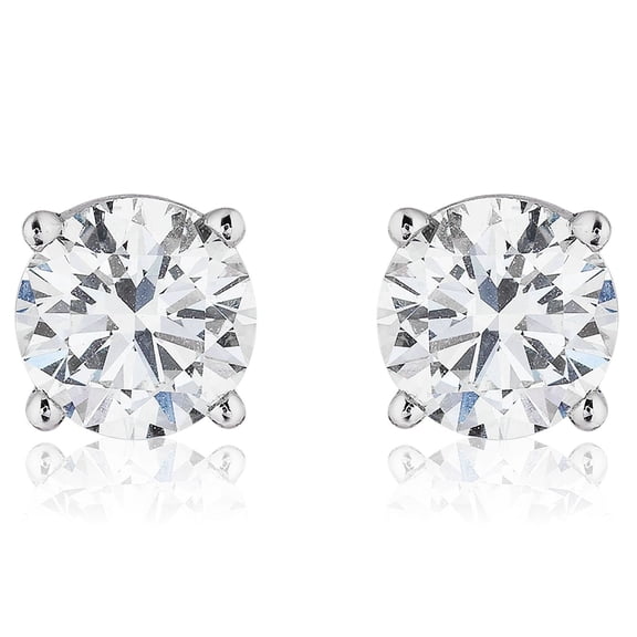 Round Diamond Studs in 18K Gold