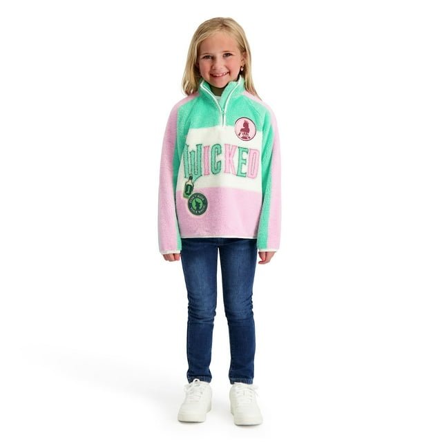 Character Girls Quarter Zip Sherpa Pullover