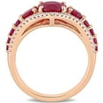 thumbnail image 5 of Ruby and 0.28 CT. T.W Diamond Engagement Ring in 14K Gold, 5 of 6