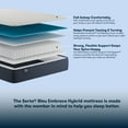 thumbnail image 3 of Serta Bleu Embrace Hybrid Firm Mattress, 3 of 11