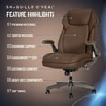 thumbnail image 4 of Shaquille O’Neal Corydon Shiatsu Massage Chair with Heat and Flip Up Arms, 4 of 11