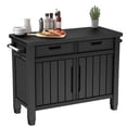 thumbnail image 8 of Keter Outdoor Grill Table, Buffet, Entertainment and Storage Cabinet w/ Drawers, Graphite Gray, 8 of 13