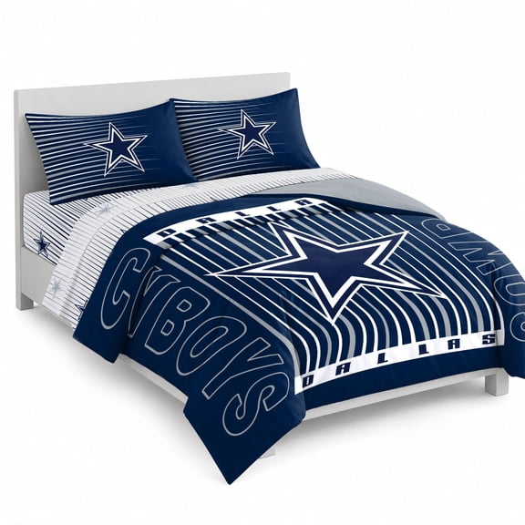 Logo Brands Dallas Cowboys Queen Bed-In-A-Bag Set