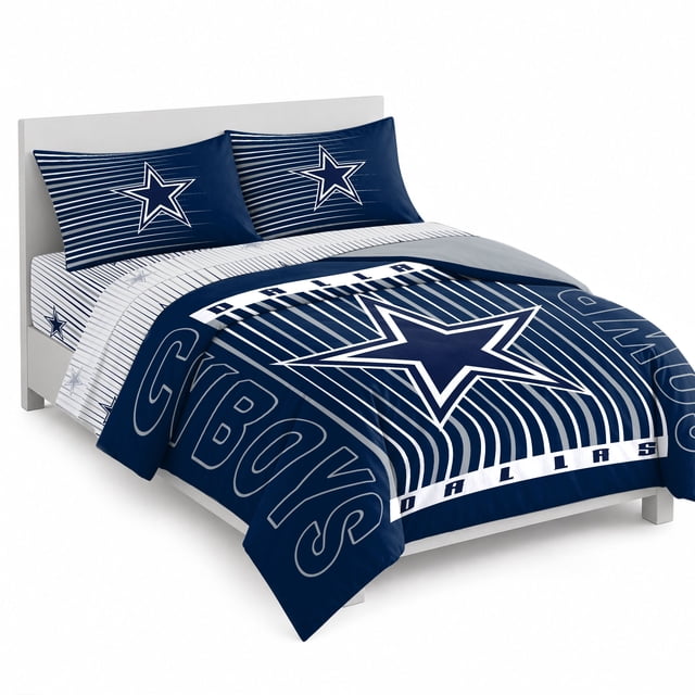 Logo Brands Dallas Cowboys Queen Bed-In-A-Bag Set