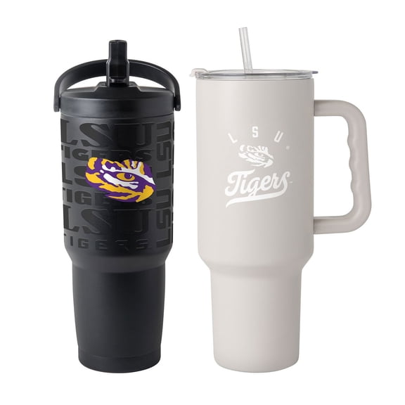 Logo Brands LSU Tigers Stainless Steel Tumbler Set