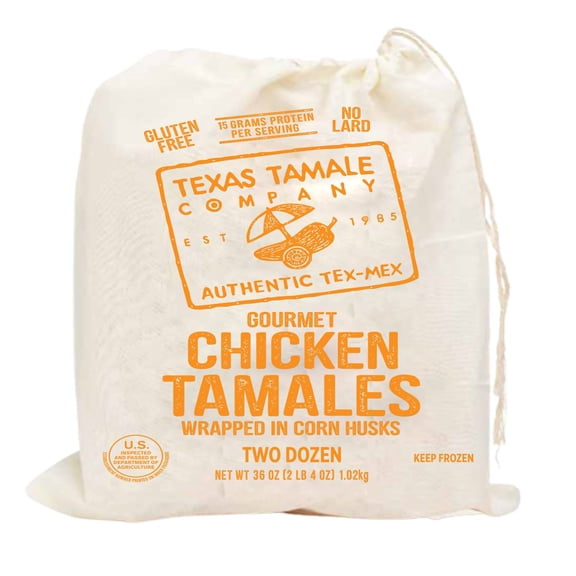 Texas Tamale Company Gourmet Chicken Tamales, Frozen, 24 ct., 36 oz.