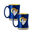thumbnail image 1 of Logo Brands Los Angeles Rams 14oz Relief Mug Set, 1 of 5