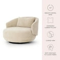 thumbnail image 2 of Cole & Rye Oversized Swivel Chair, 2 of 11