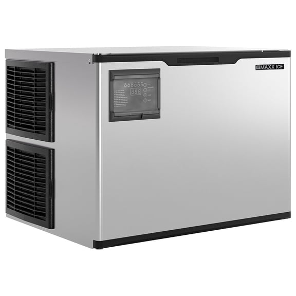 Maxx Ice Modular Commercial Ice Machine, Up to 500 lbs per Day, in Stainless Steel/Black